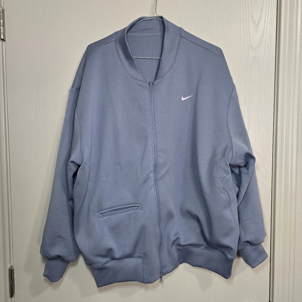 Nike Sabrina Jacket Mens Medium, Large Blue Dri-FIT Reversible Bomber FV3164-493